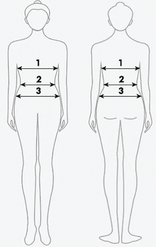 Women's body measurement guide