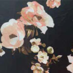Winter floral scrub print